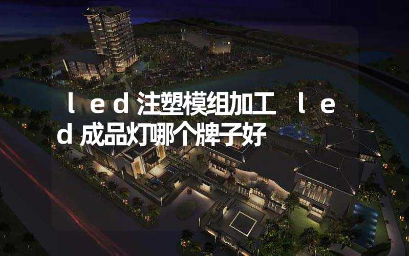 led注塑模组加工 led成品灯哪个牌子好